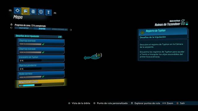 Borderlands 3 - Registros de Typhon y escondites en Nekrotafeyo - Registro #06