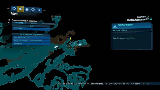 Borderlands 3 - Tablas eridianas en Nekrotafeyo - Desaparecer