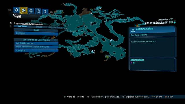 Borderlands 3 - Tablas eridianas en Nekrotafeyo - Idioma