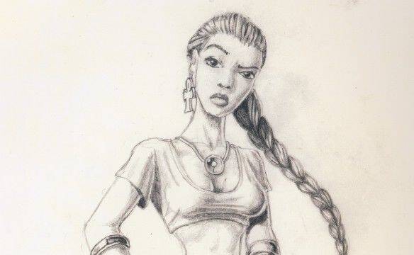 LQPS Tomb Raider - Ilustraciones de varias etapas del desarrollo del juego -
