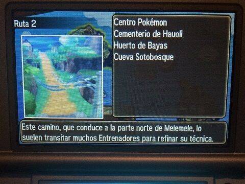 Mapa de Alola - Melemele - Ruta 2