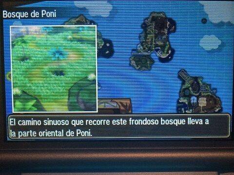 Mapa de Alola - Poni - Bosque de Poni