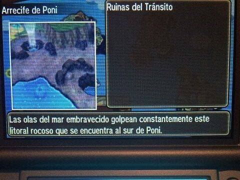 Mapa de Alola - Poni - Arrecife de Poni