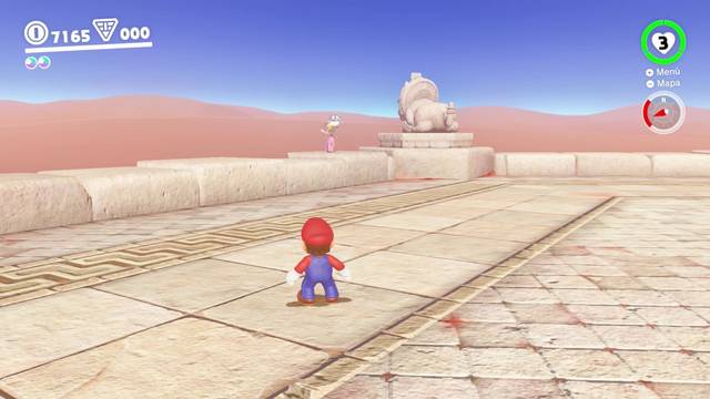 Super Mario Odyssey - Localizaciones de Peach - Reino de las arenas - Princesa Peach