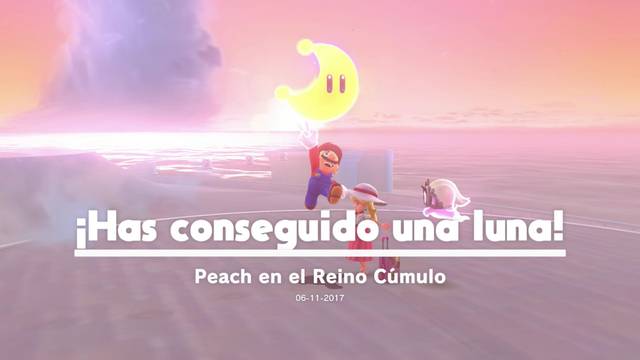 Super Mario Odyssey - Localizaciones de Peach - Reino Cúmulo - Energiluna 2