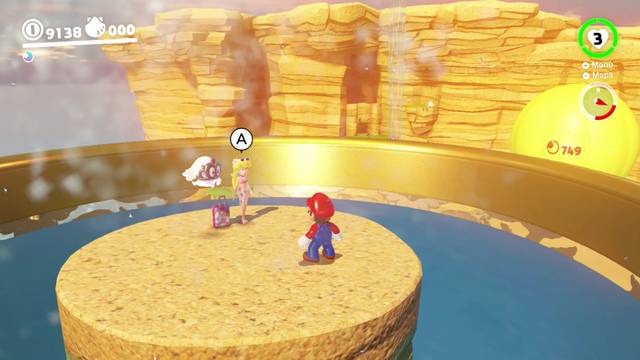 Super Mario Odyssey - Localizaciones de Peach - Reino Ribereño - Princesa Peach