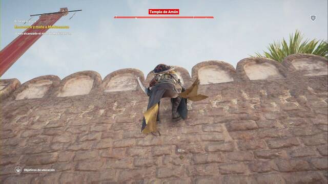 Assassin Creed Origins - Misión Principal El Falso Oráculo - Escala el muro