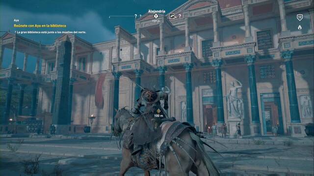 Assassin Creed Origins - Aya - Viaja a Alejandra - La Gran Biblioteca de Alejandra