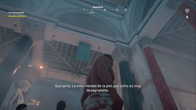 Assassin Creed Origins - Aya - Fin de la serpiente - Sube a la pasarela para llegar a Eudoro