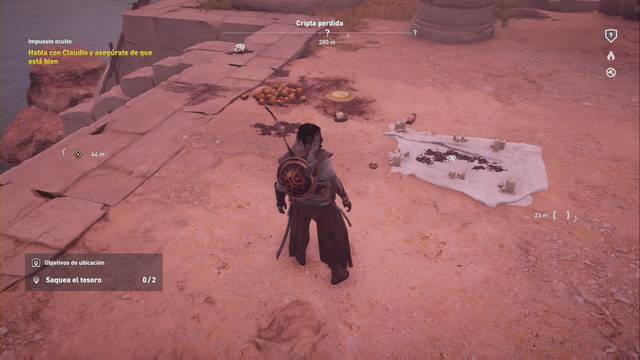 Assassin Creed Origins - Misión secundaria: El sabor de su picadura - Restos sospechosos