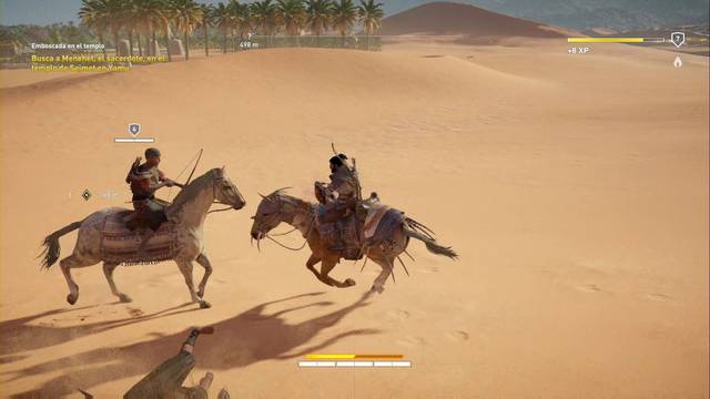 Assassin Creed Origins - Misin secundaria: Emboscada en el templo - Cuidado con los enemigos