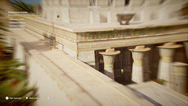Assassin Creed Origins - Misin secundaria: Emboscada en el templo - Usa a Senu