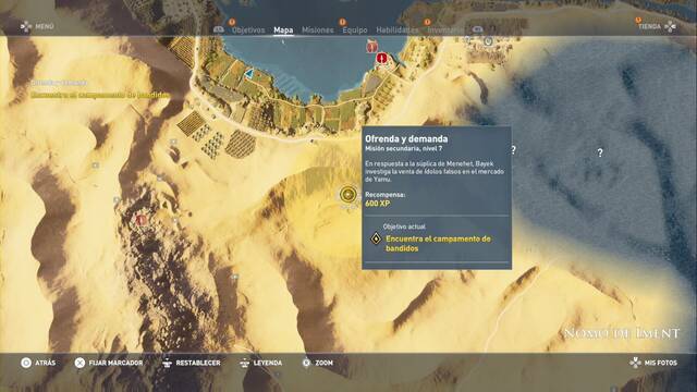 Assassin Creed Origins - Misión secundaria: Ofrenda y demanda - Ve al taller