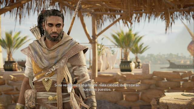 Assassin Creed Origins - Misión secundaria: Ofrenda y demanda - Chanchullos
