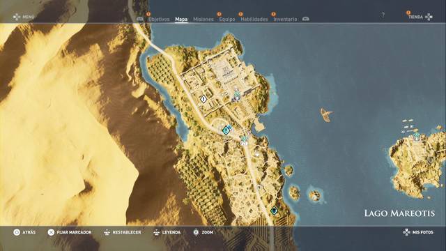 Assassin Creed Origins - Misión secundaria: El bazar del nómada - Ubicación