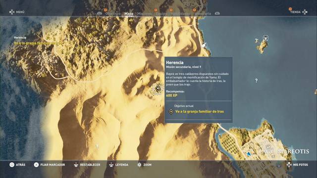 Assassin Creed Origins - Misión secundaria: Herencia - La granja