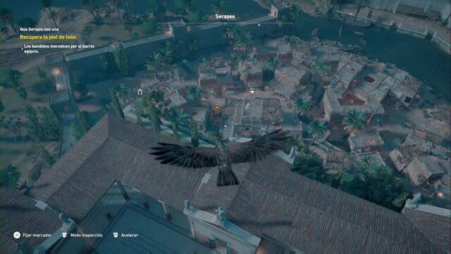 Assassin Creed Origins - Misin secundaria: Que Serapis nos una - Localiza a tu objetivo