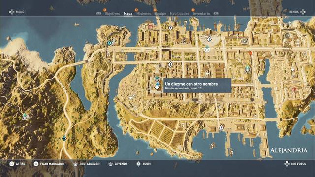 Assassin Creed Origins - Misin secundaria: Un diezmo con otro nombre - Ubicacin