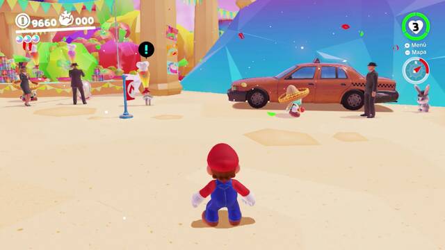 Super Mario Odyssey - Ruta del Taxi - Reino de los Fogones - Taxista