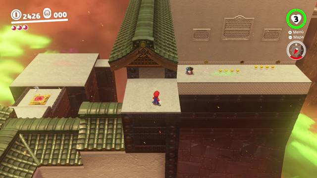 Super Mario Odyssey - Reino de Bowser - Energiluna 21 - Picarito y agujero en la pared