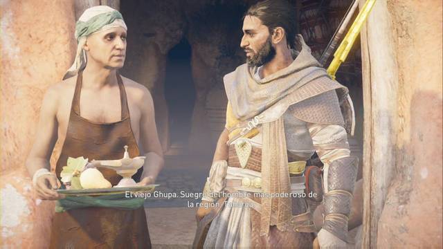 Assassin Creed Origins - La mordedura del Escarabajo - Ghupa podría saber algo