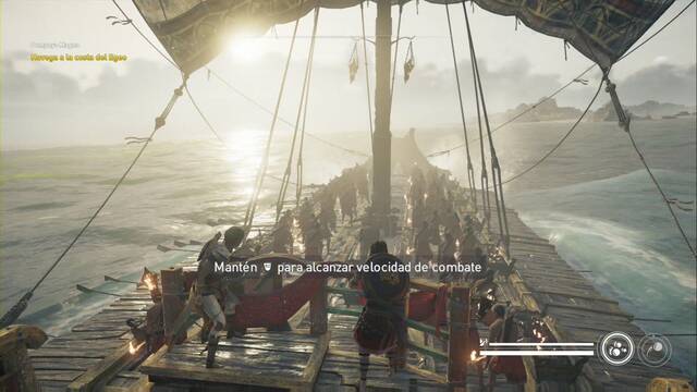 Assassin Creed Origins - Pompeyo Magno - Aya comandando el barco