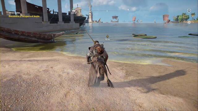 Assassin Creed Origins - Misión secundaria: Ultras azules - Toca mojarse