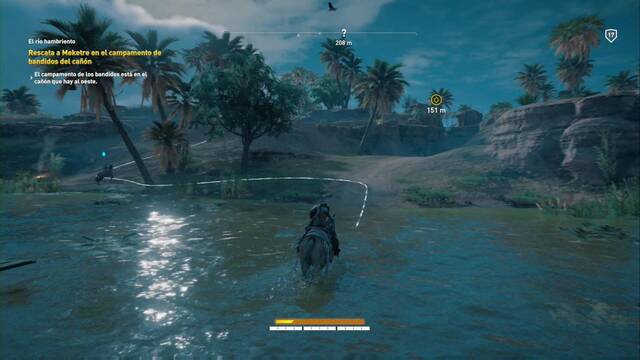 Assassin Creed Origins - Misión secundaria: El río hambriento - Ve al campamento
