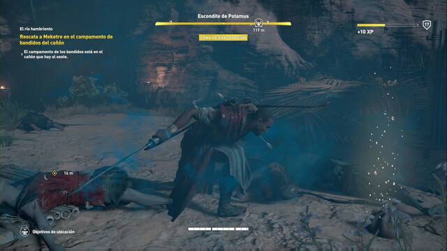 Assassin Creed Origins - Misión secundaria: El río hambriento - Acaba con los bandidos