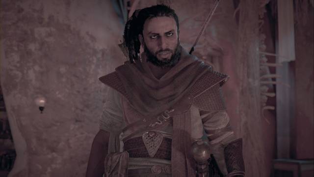 Assassin Creed Origins - La máscara del Lagarto - Bayek, desconcertado