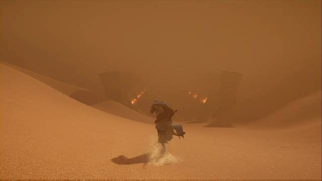 Assassin Creed Origins - La máscara del Lagarto - Sigue el camino de antorchas