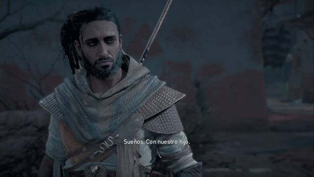 Assassin Creed Origins - La máscara del Lagarto - Bayek confiesa sus visiones