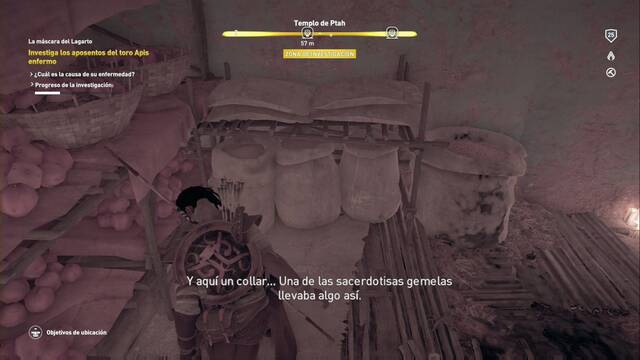 Assassin Creed Origins - La máscara del Lagarto - Una sacerdotisa está implicada