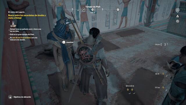 Assassin Creed Origins - El rostro del Lagarto - Da con Hepeti buscando su bufanda