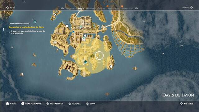 Assassin Creed Origins - Las fauces del Cocodrilo - Busca a la gladiadora