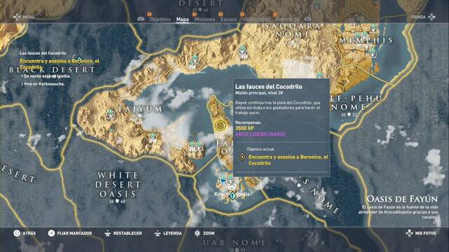 Assassin Creed Origins - Las fauces del Cocodrilo - Villa de Berenice