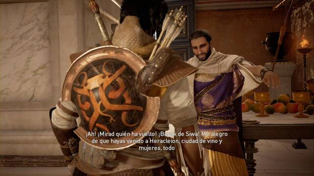 Assassin Creed Origins - Al estilo gabiniano - Apolodoro nos recibe en Heracleion