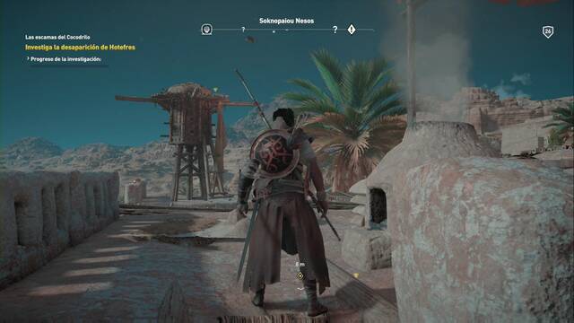 Assassin Creed Origins - Las escamas del Cocodrilo - Investiga la torre de agua