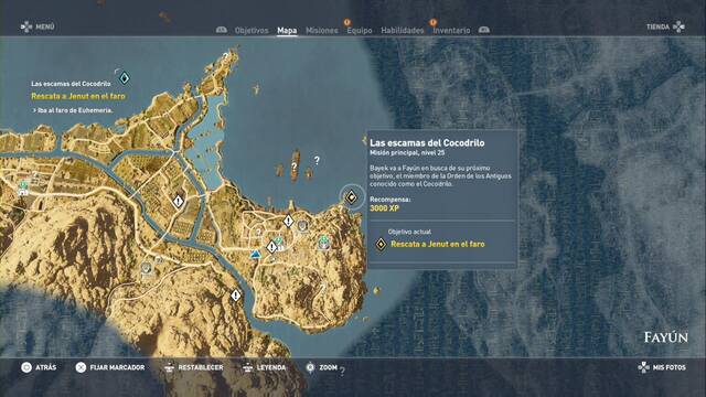 Assassin Creed Origins - Las escamas del Cocodrilo - El faro