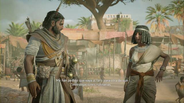 Assassin Creed Origins - Las escamas del Cocodrilo - Iremos al faro ms adelante