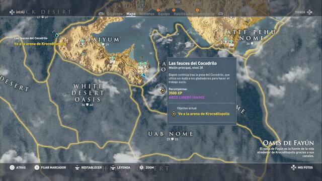 Assassin Creed Origins - Las fauces del Cocodrilo - Ubicacin