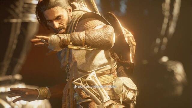Assassin Creed Origins - Misión secundaria: El fuego de Dionysias - El hombre nos echa en cara nuestras acciones