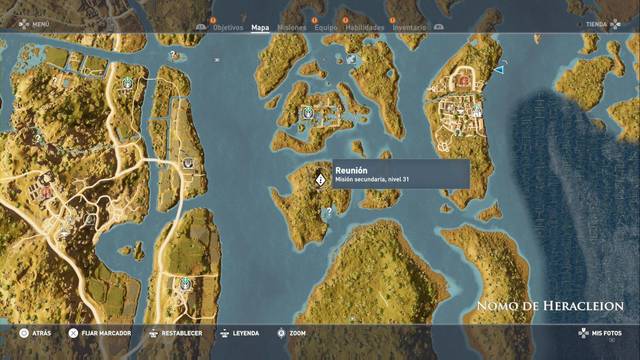 Assassin Creed Origins - Misión secundaria: Reunión - Ubicación