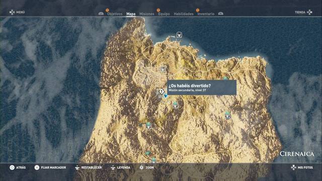 Assassin Creed Origins - Misión secundaria: ¿Os habéis divertido? - Ubicación