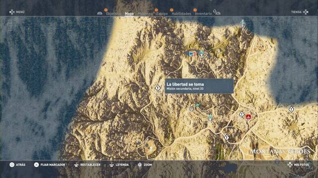 Assassin Creed Origins - Misin secundaria: La libertad se toma - Ubicacin
