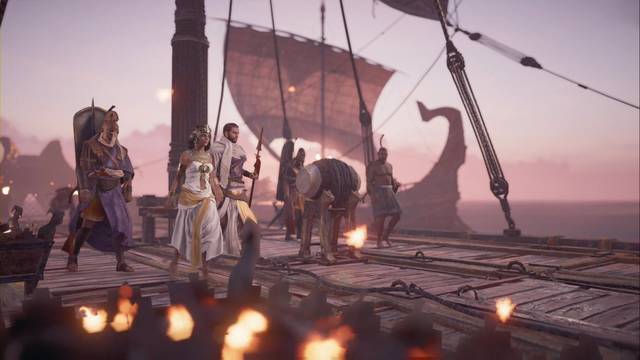 Assassin Creed Origins - Aya, espada de la diosa - La comitiva de Cleopatra
