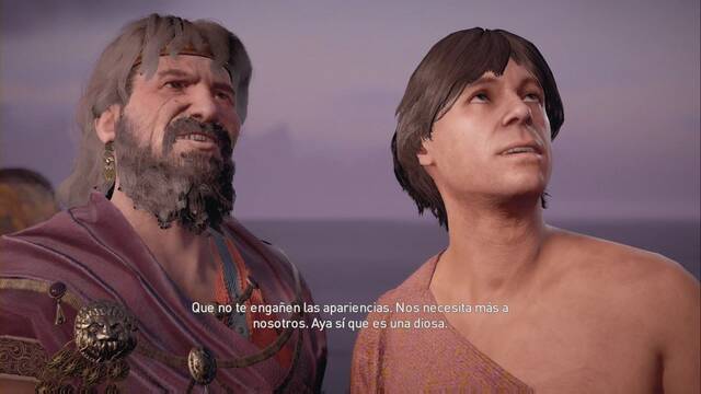 Assassin Creed Origins - Aya, espada de la diosa - Fóxidas admira a Aya