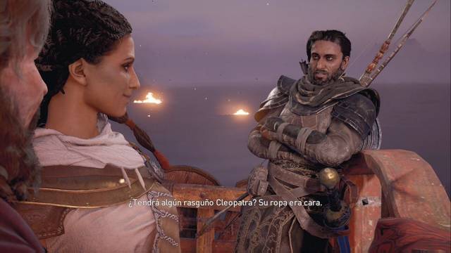 Assassin Creed Origins - Aya, espada de la diosa - Bayek bromea sobre Cleopatra