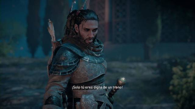 Assassin Creed Origins - Aya, espada de la diosa - Bayek alaba a Aya