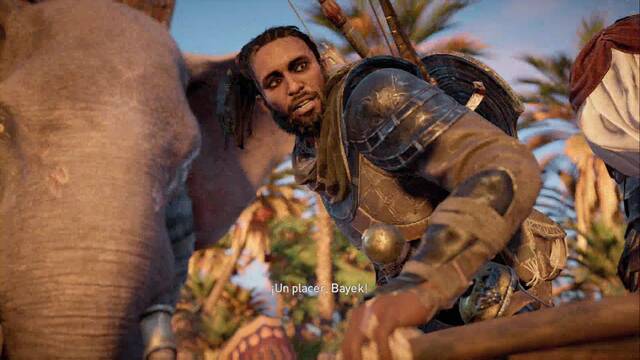 Assassin Creed Origins - La batalla del Nilo - Bayek debe derribar al elefante